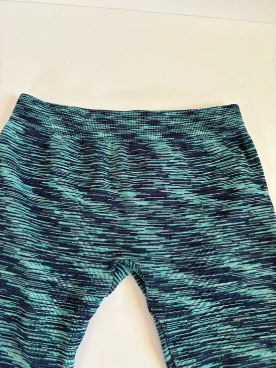 Faded Glory Pink Cable-Knit Leggings & Blue Space-Dye Pair - Picture 3 of 9